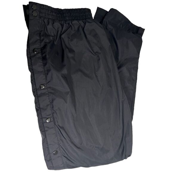 VINTAGE USA Olympics Mens Large Black Windsuit Pants Tearaway Jogger Y2K - Picture 6 of 7